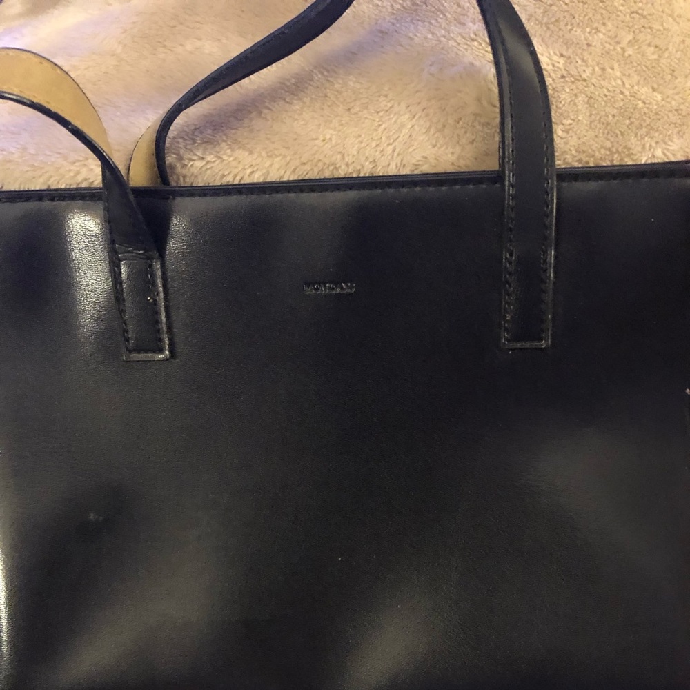 Mondani New York Black Leather Handbag